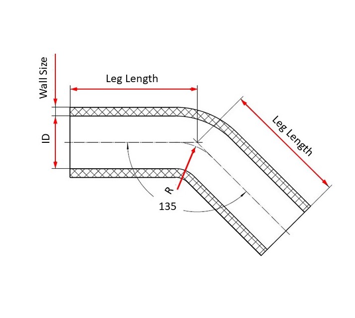 45 Degree Elbow - Konnect Performance Hoses